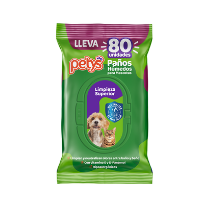 Pañitos Húmedos Petys x 80 unidades