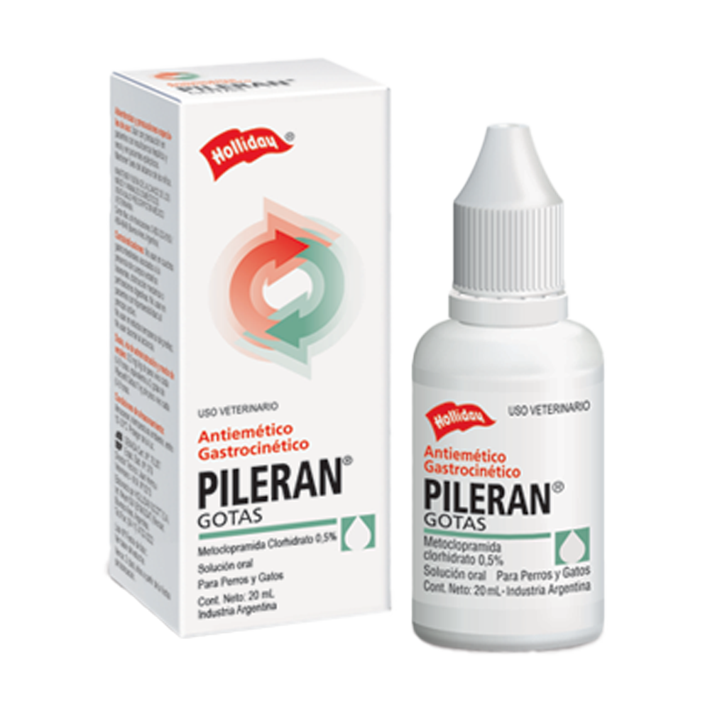 Pileran Antiémetico Perros y Gatos x 20 ml