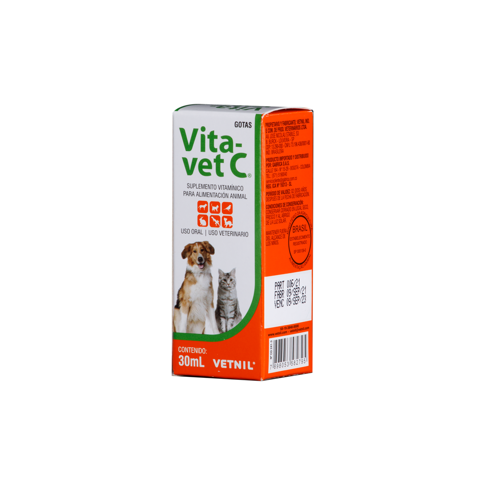 Suplemento Vita-Vet C para Perros y Gatos x 30 ml