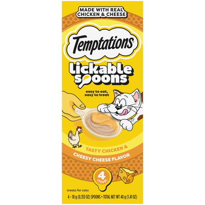 Whiskas Spoons Temptations Pollo Queso 4Und X10Grs