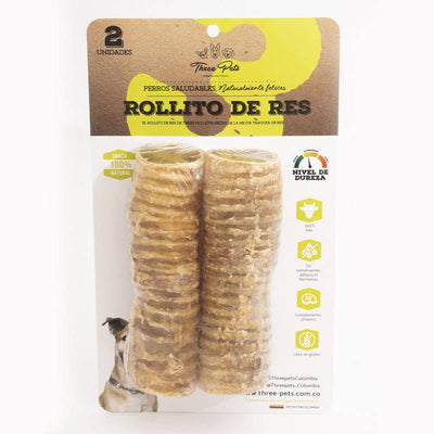 Three Pets Rollitos De Res x 60 Grs