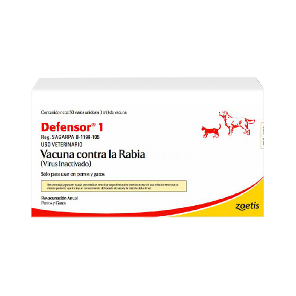 Vacuna Para Perro y Gato Defensor-1 x 1 ML- Rabia – LA RES COLOMBIA