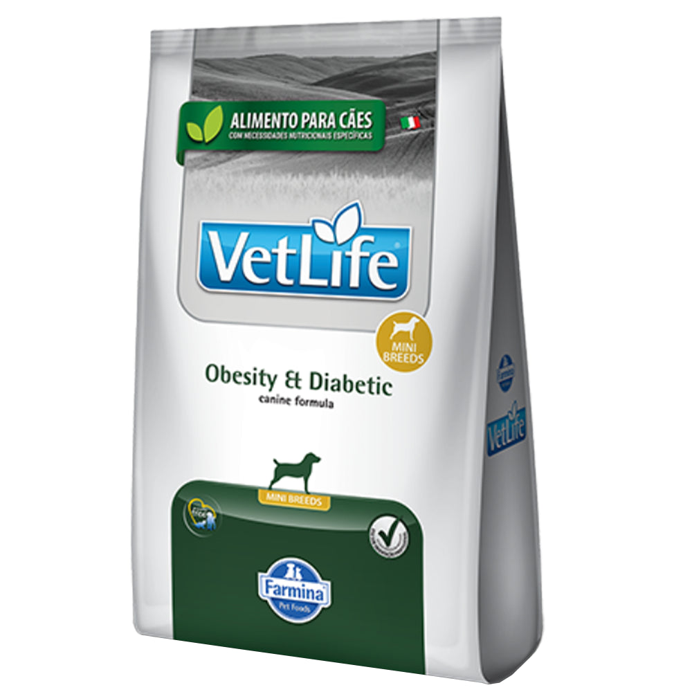 VetLife Comida para Perro Obesity Diabetic Razas Mini x 2 kg