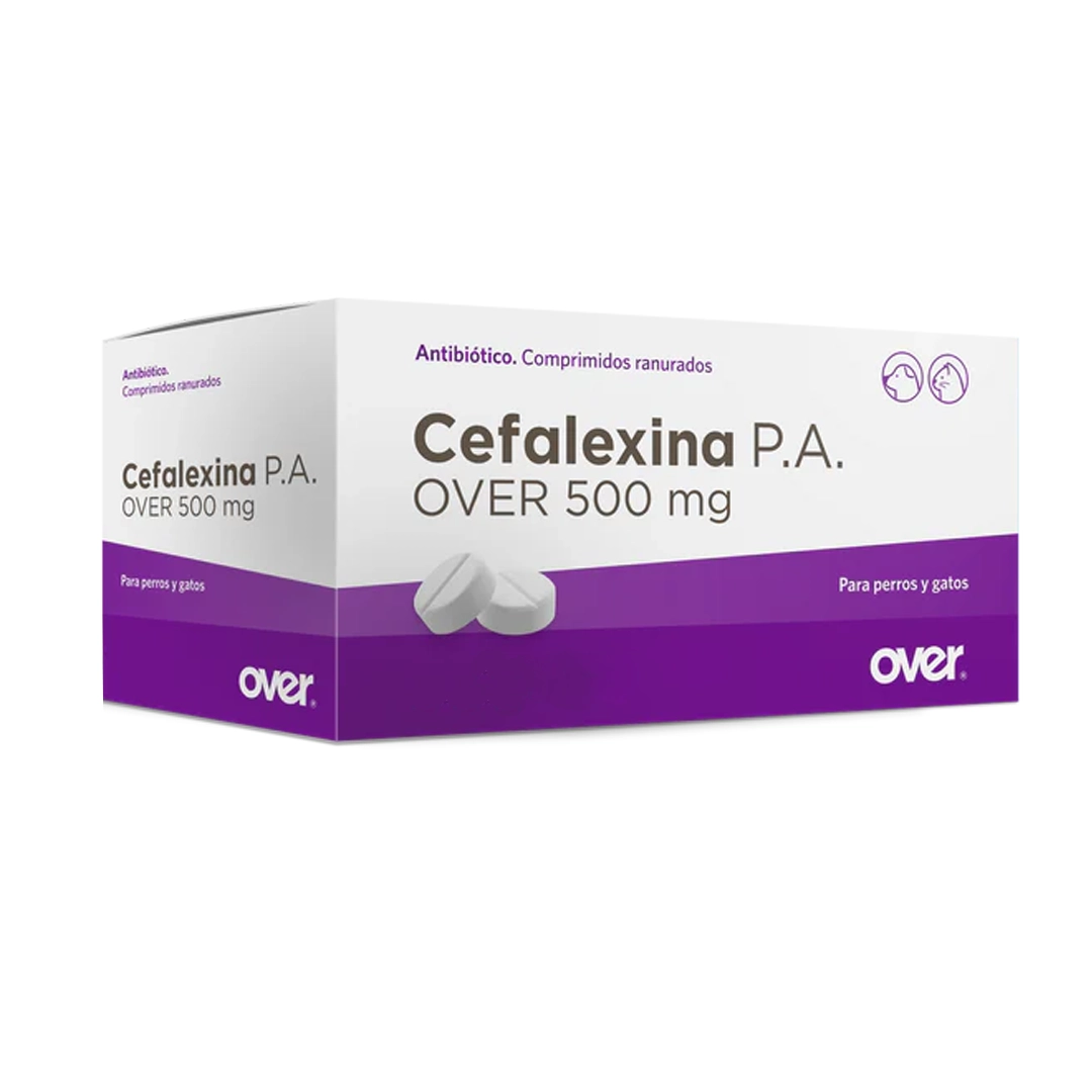 Cefalexina 500 mg x 10 tabletas Over