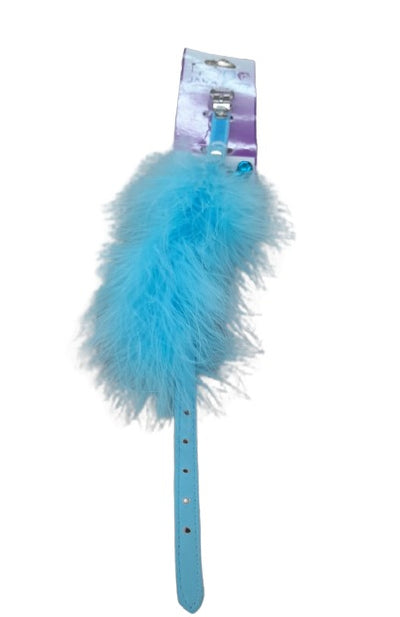 Collar Gato Pluma Azul Ca04