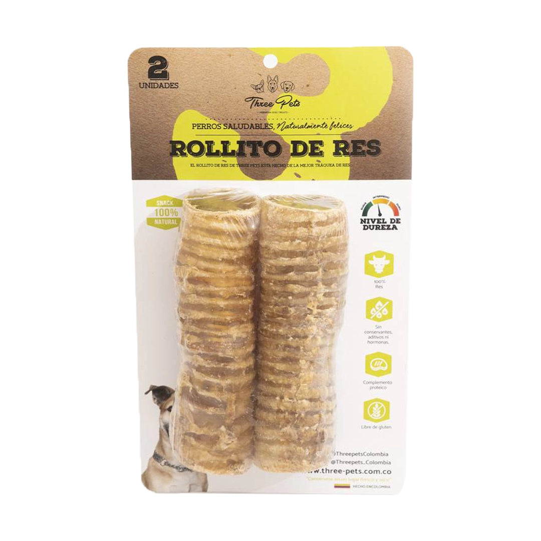 Three Pets Rollitos De Res x 60 Grs