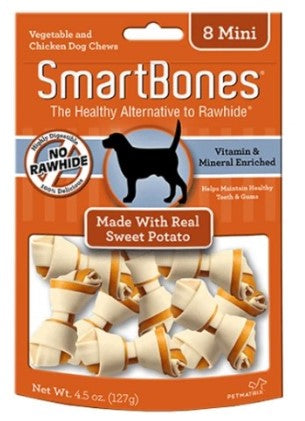 Smartbones Snack Para Perros Mini Patata Dulce x 8 u